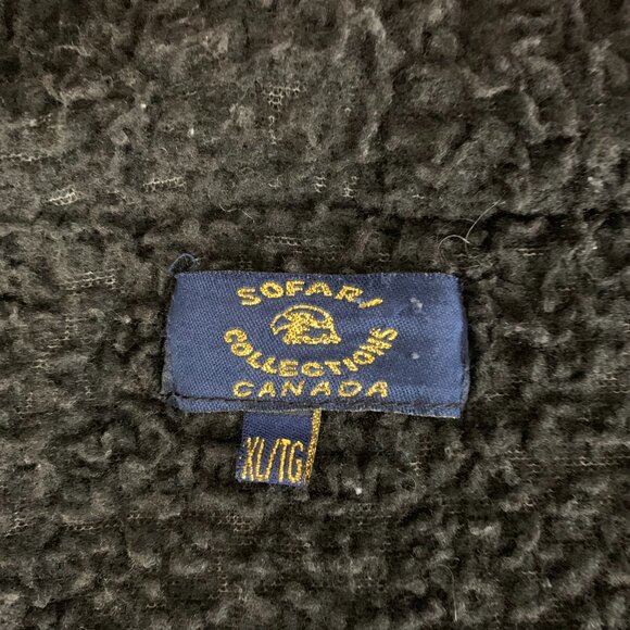 Vintage Wolf Pack Fleece Jacket XL Pink Sherpa Lined Hooded Cozy Teddy Coat 90s - Picture 6 of 10